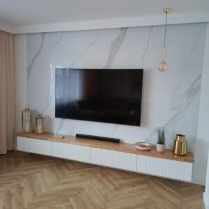 Alternative view of Sienas panelis CALACATTA WHITE 280x110CM, GLOSS