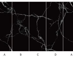 Sienas panelis BLACK MARQUINA 280x110CM, GLOSS