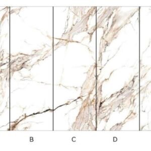 Sienas panelis CALACATTA GOLD 280x110cm, GLOSS