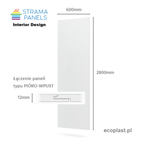 Alternative view of Sienas panelis Light Grey Textile V, 2800x600, Strama Panels