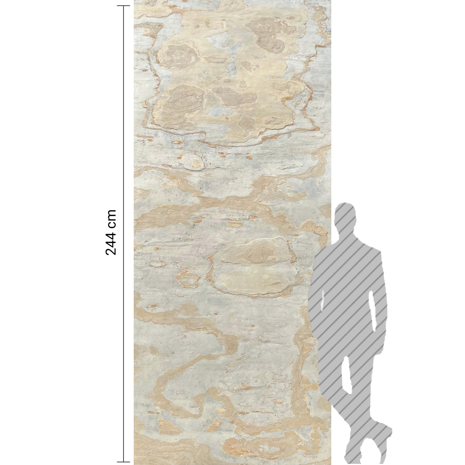 Elastīgā akmens plāksne BEIGE, 280x122cm