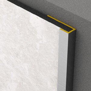 Noslēguma profils Rocko sienas panelim, anodēta allumīnija, 2800 mm, gab, Kronospan