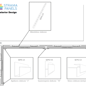 Alternative view of Stūra sloksne Golden Oak / 1m, Strama Panels