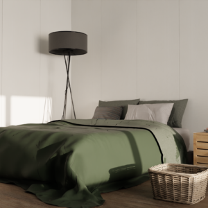 Alternative view of Sienas panelis White Textile 426 V, 2800x600, Strama Panels