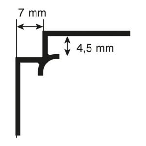Alternative view of Profils ārējam stūrim Rocko sienas panelim, balta, 2800 mm, gab, Kronospan