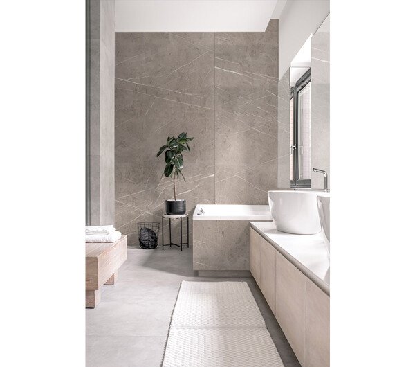 Rocko Tiles sienas panelis, Beige Pietra Marble, 2800 x 1230, Kronospan - Image 2