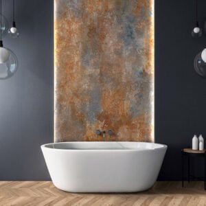 Alternative view of Rocko Tiles sienas panelis, Rusty Copper, 2800 x 1230, Kronospan