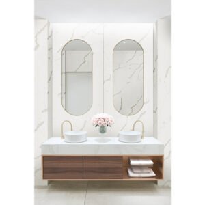 Alternative view of Rocko Tiles sienas panelis, Statuario, 2800 x 1230, Kronospan