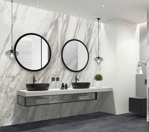 Rocko Tiles sienas panelis, Venato Nature, 2800 x 1230, Kronospan - Image 2