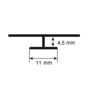 Alternative view of Savienojuma profils Rocko sienas panelim, balta, 2800 mm, gab, Kronospan