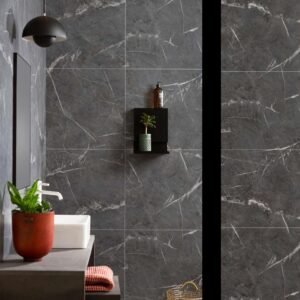 Fibo mitrumizturīgs apdares panelis, Melns marmors, 2400x620x10mm