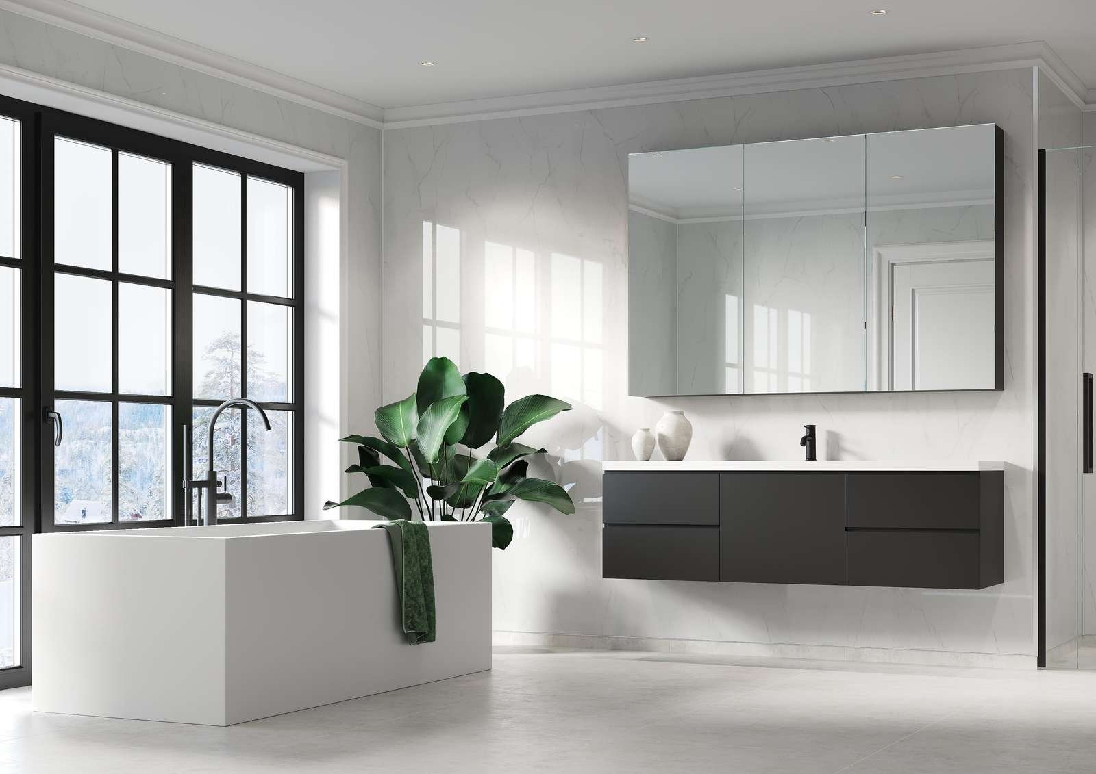 Fibo mitrumizturīgs apdares panelis, Gaišs marmors 2400x620x10mm