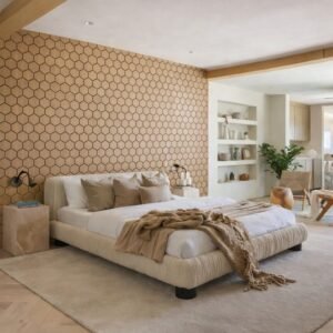 Alternative view of WOODFINN ACOUSTIC Hexago - Sonoma oak 18 x 620 x 760 mm