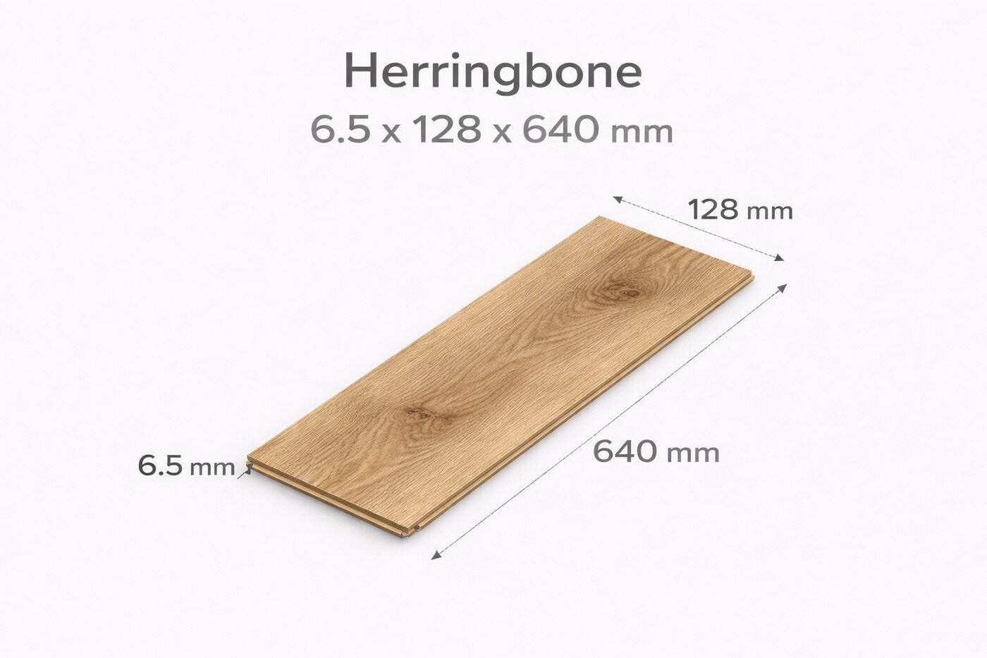 VINILA GRĪDAS SEGUMS SKUJIŅA (HERRINGBONE) - Antique oak 2011H / 6,5 x 128 x 640 mm 33.klase - Image 5